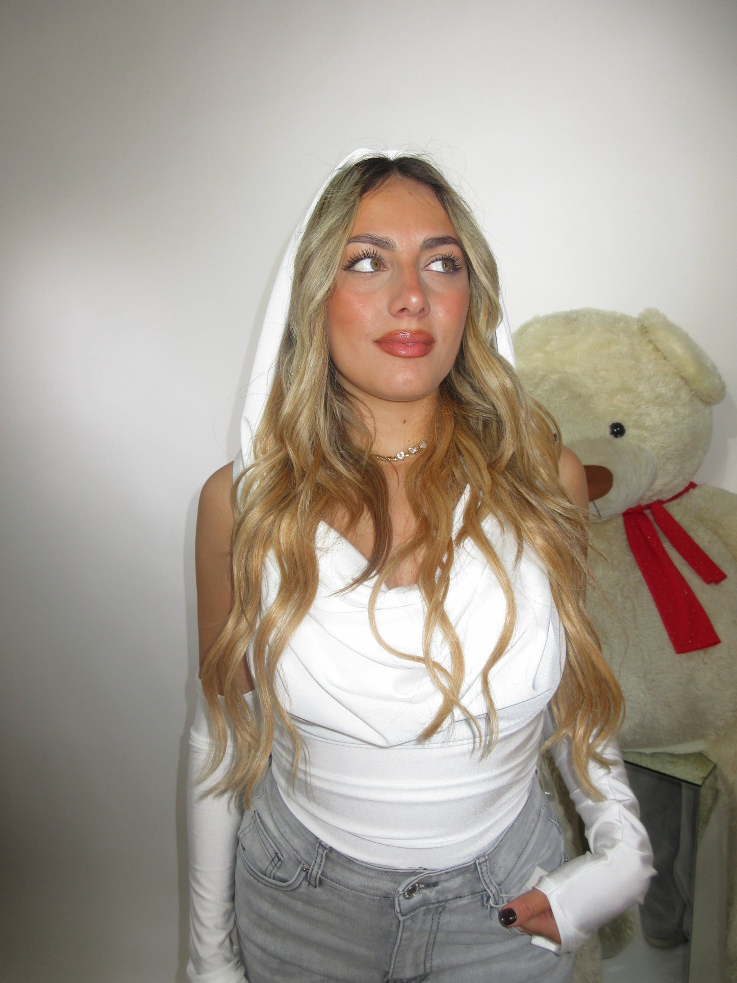 Body cappuccio bianco