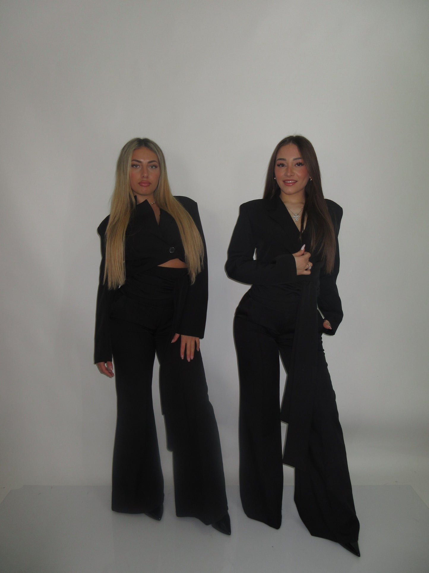 Giacca crop Morgana nera