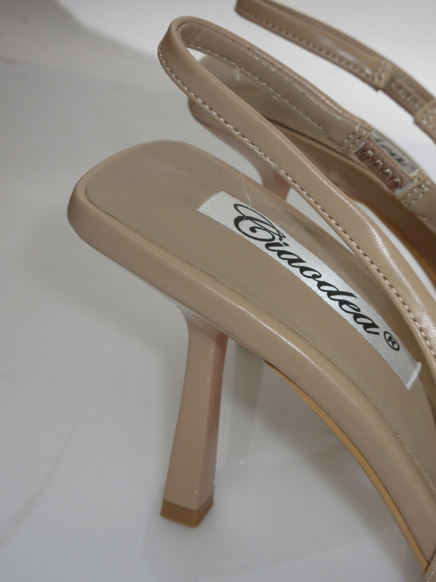Décolleté slingback nude 7 cm