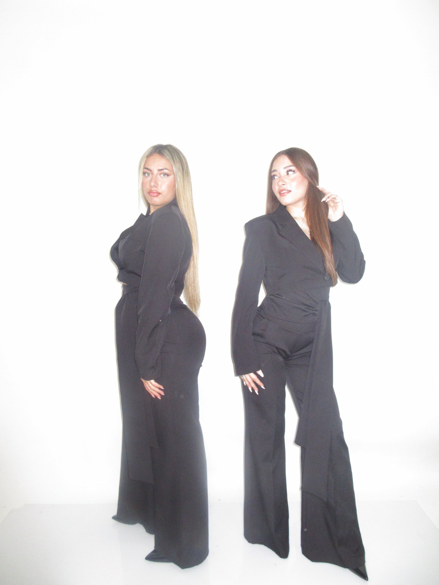 Giacca crop Morgana nera