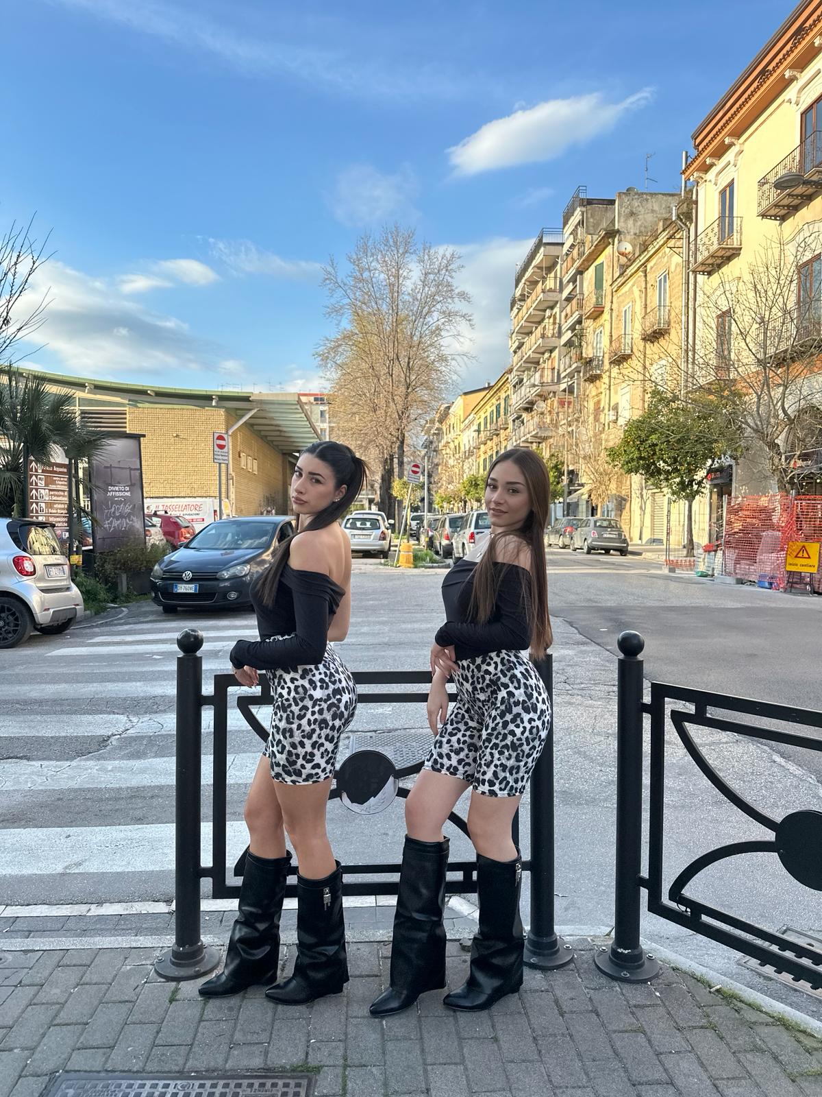 Short leopardato due versioni