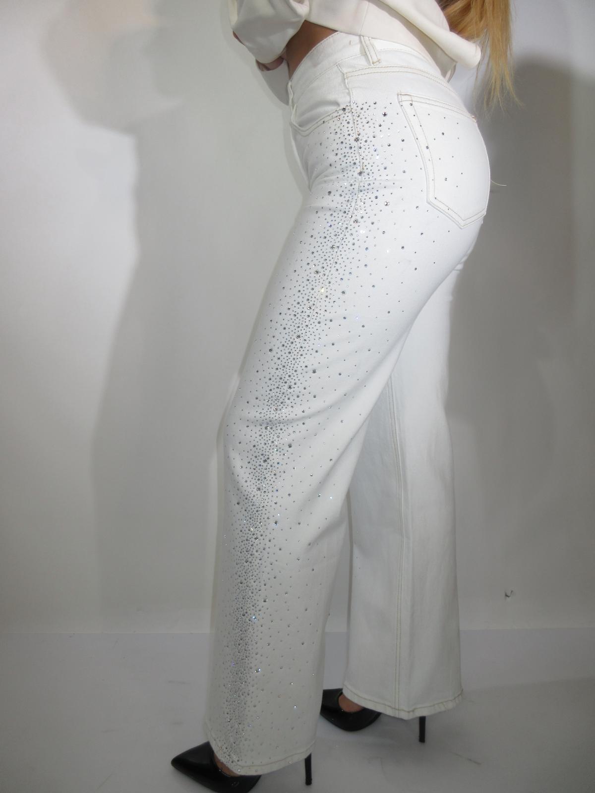 Jeans shine bianco 3703