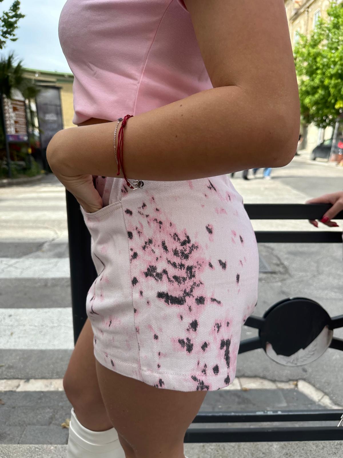 Pantaloncini lumina bianco fantasia