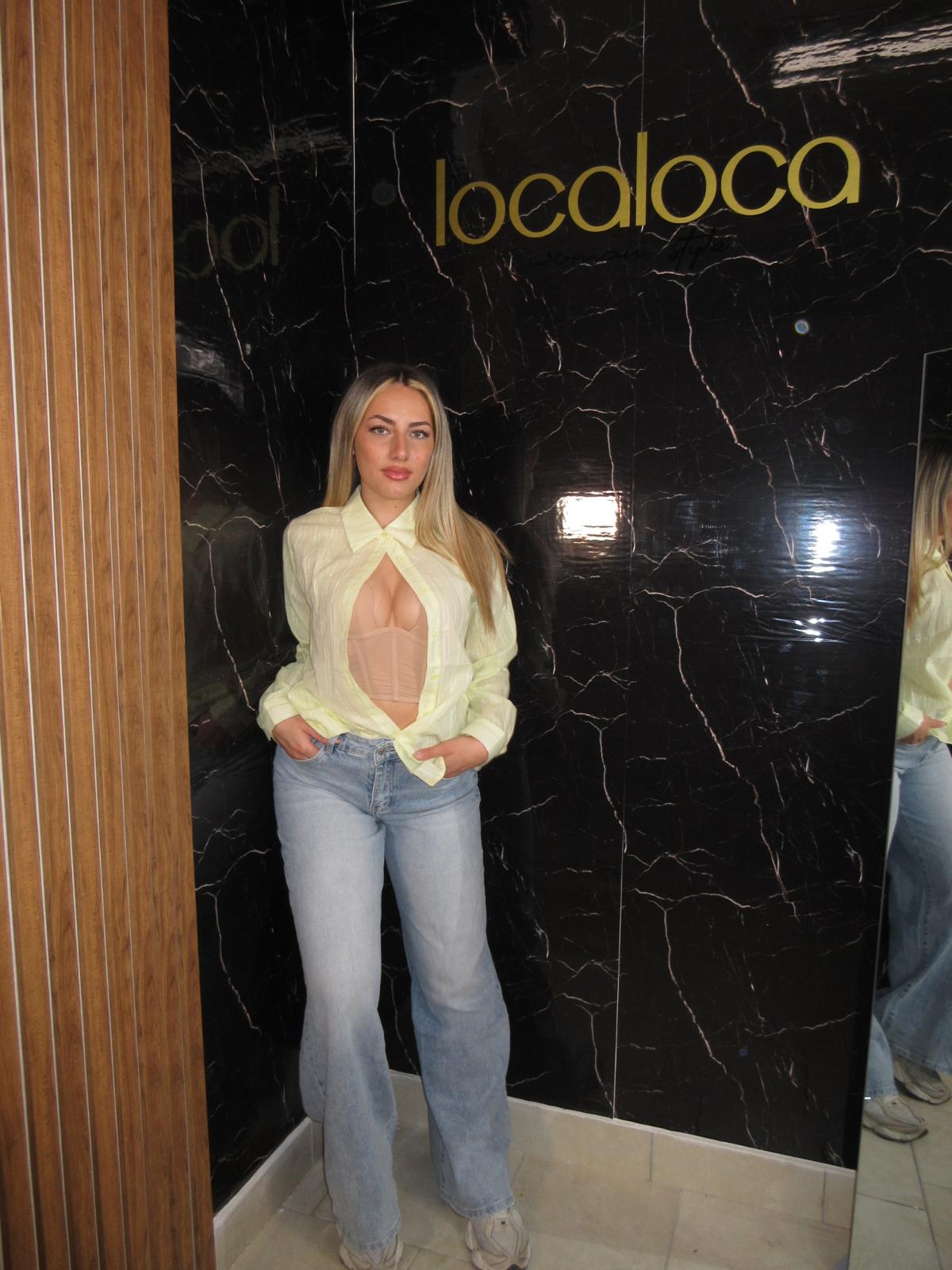 Camicia Lilly gialla