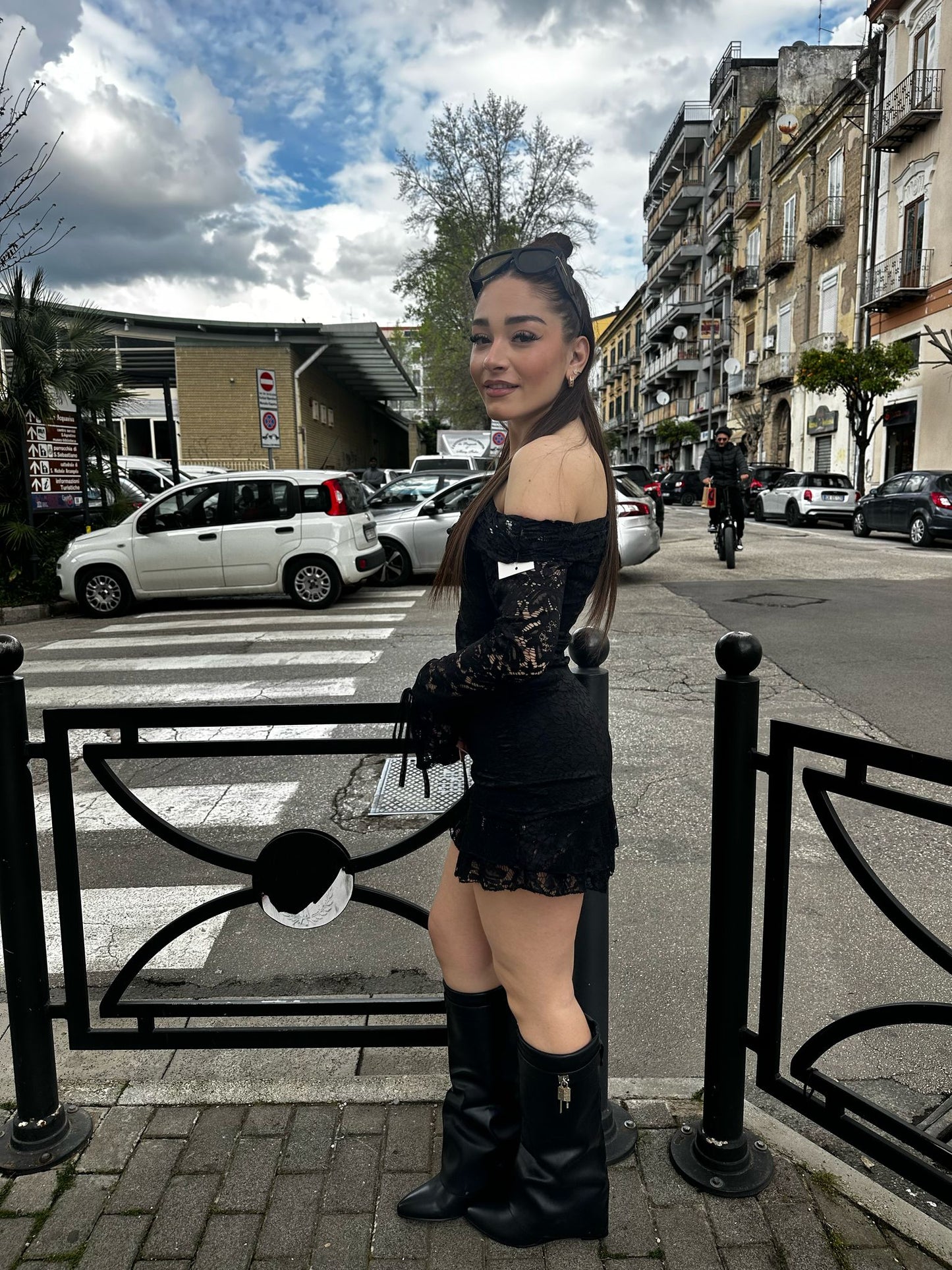 Abito pizzo Dalila nero