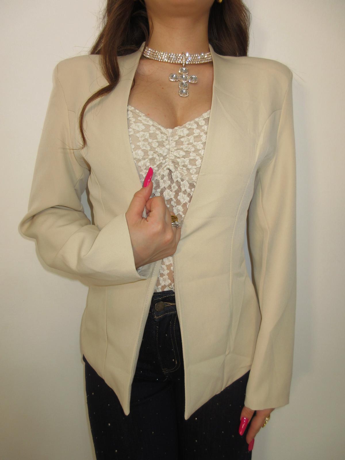 Giacca easy beige