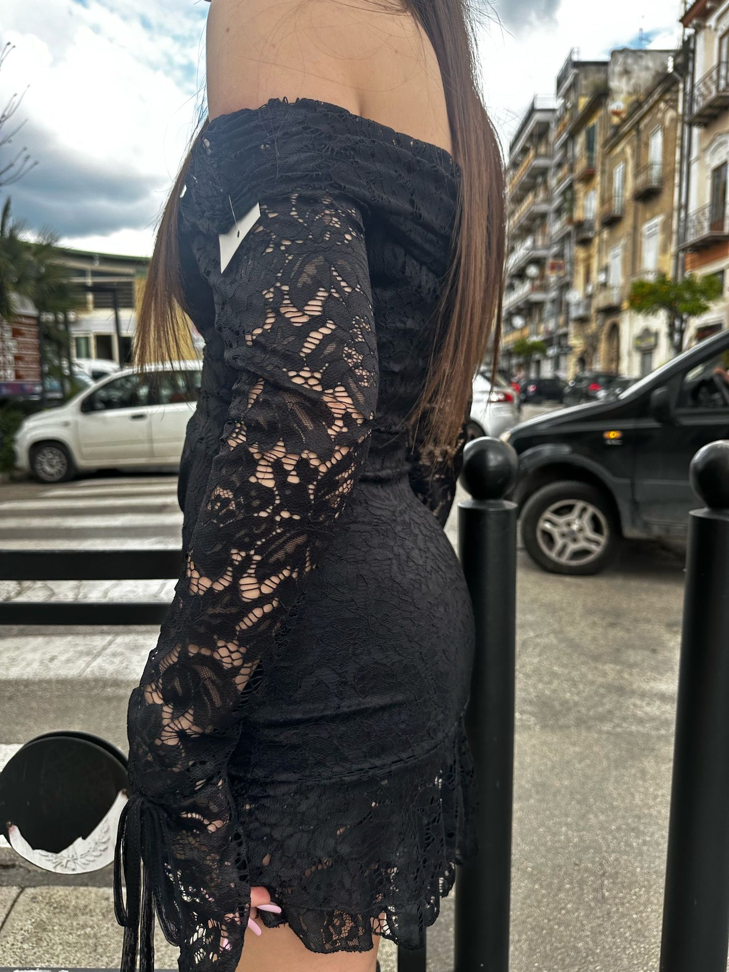 Abito pizzo Dalila nero