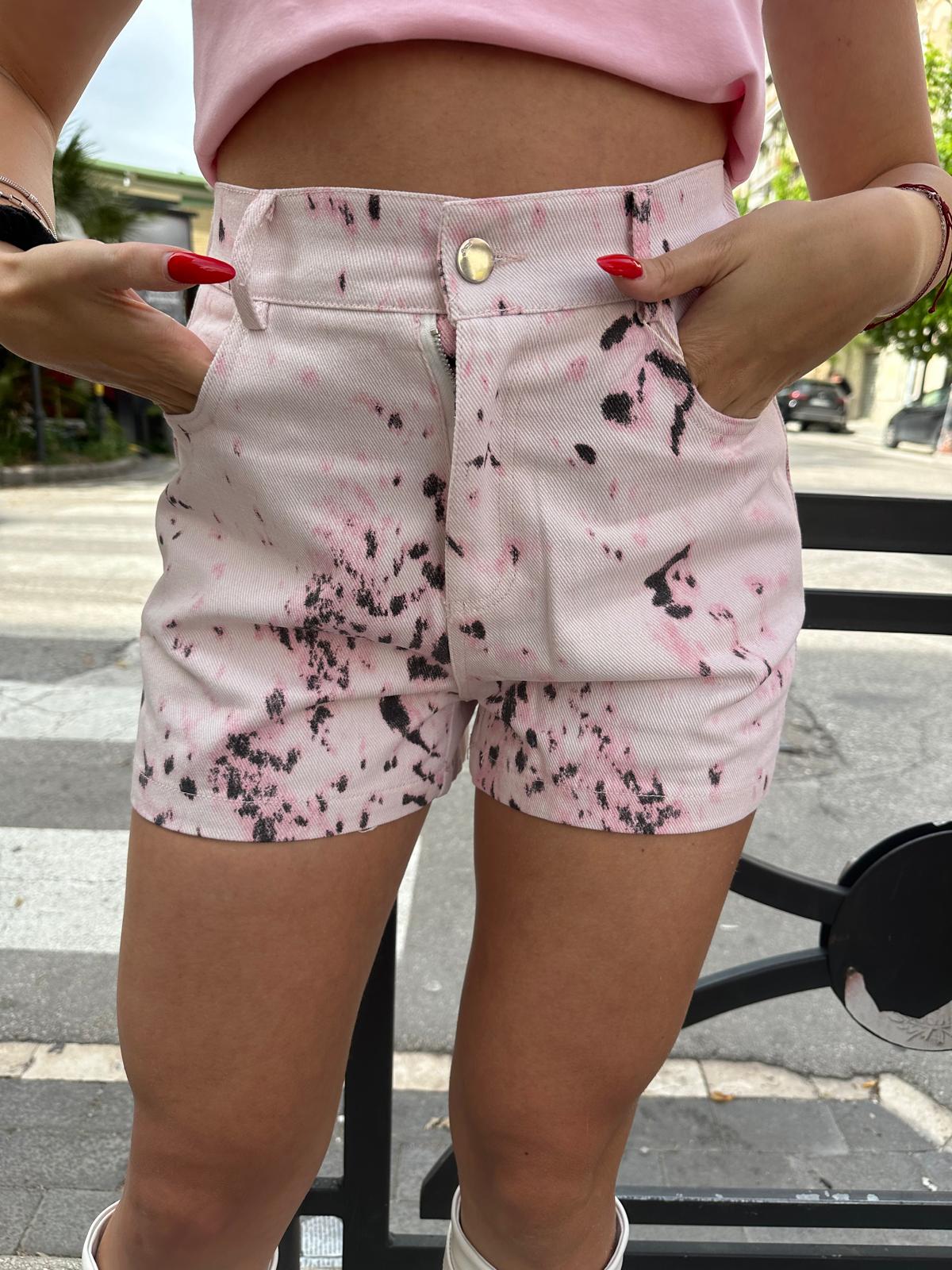 Pantaloncini lumina bianco fantasia