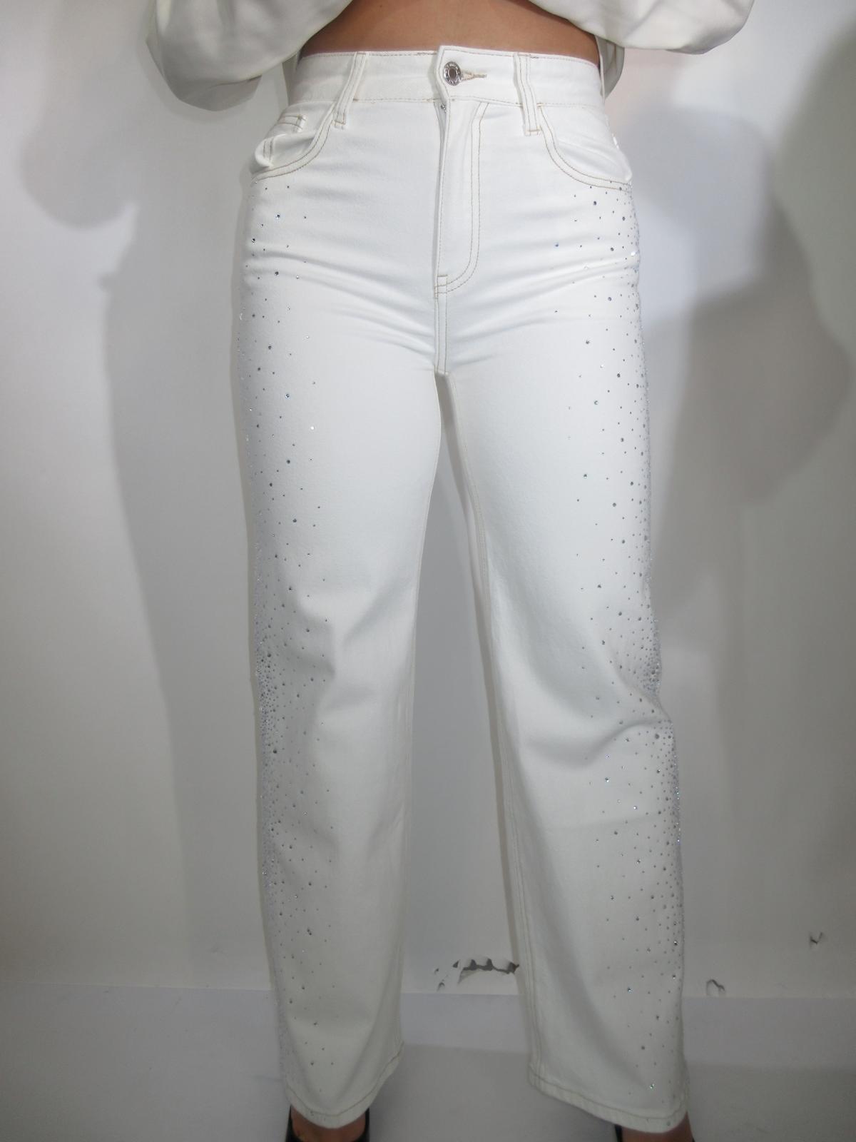 Jeans shine bianco 3703