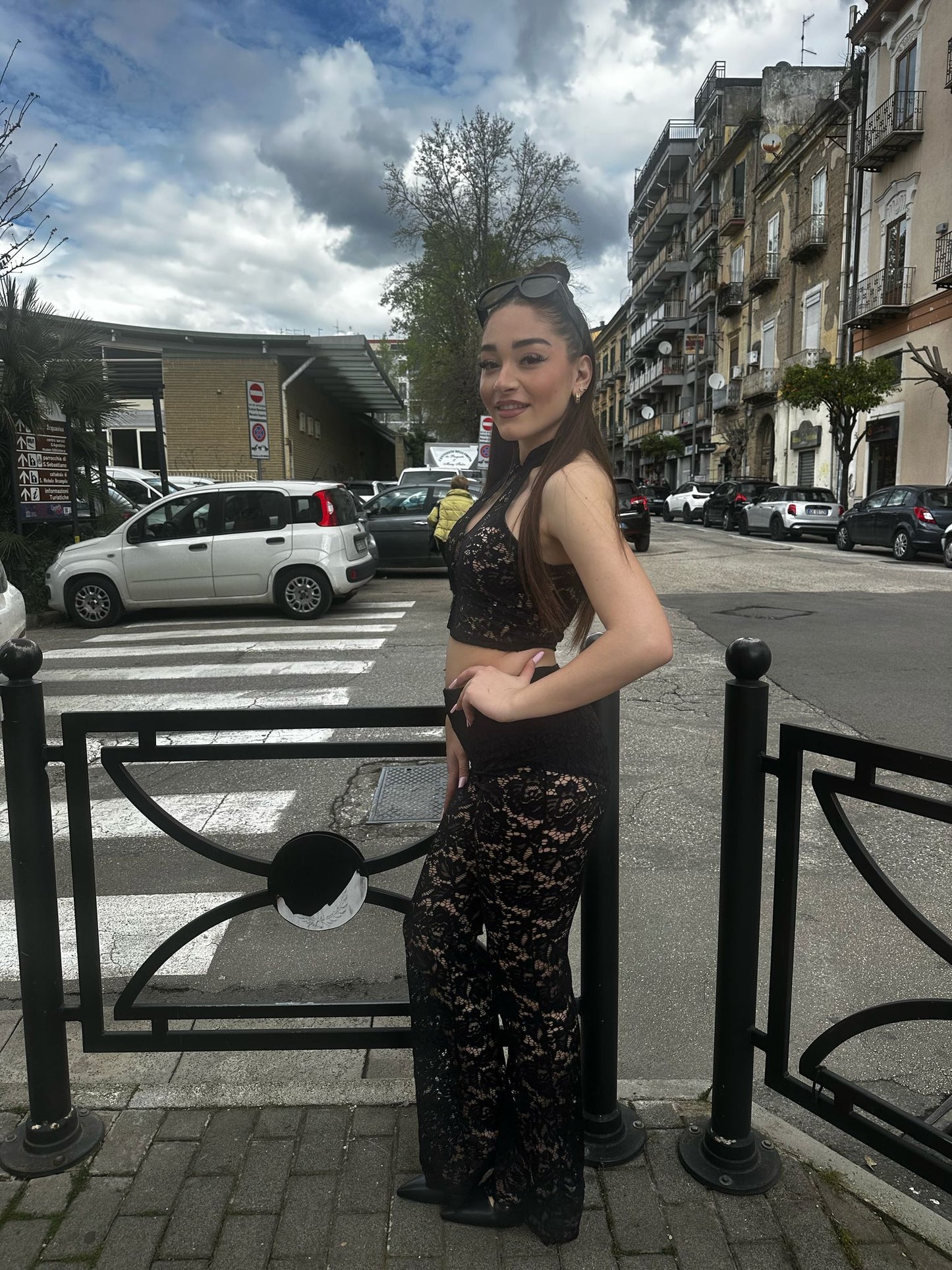 Coordinato pizzo nero