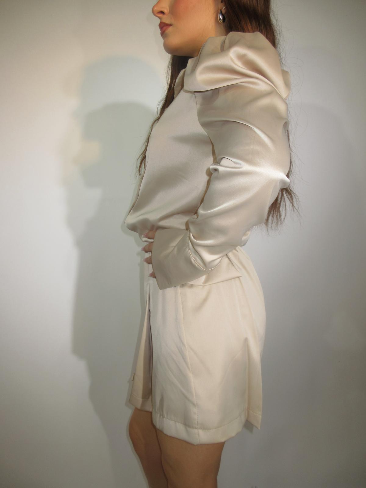 Coordinato raso beige