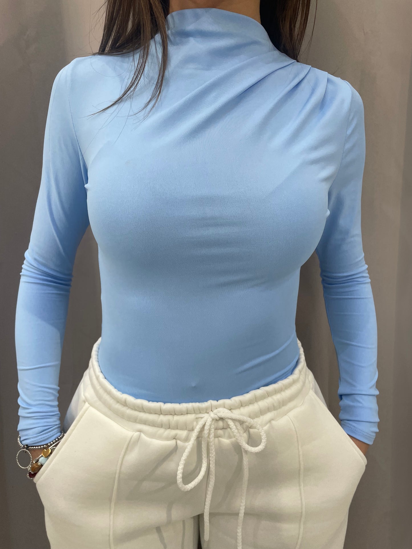 Body collo azzurro