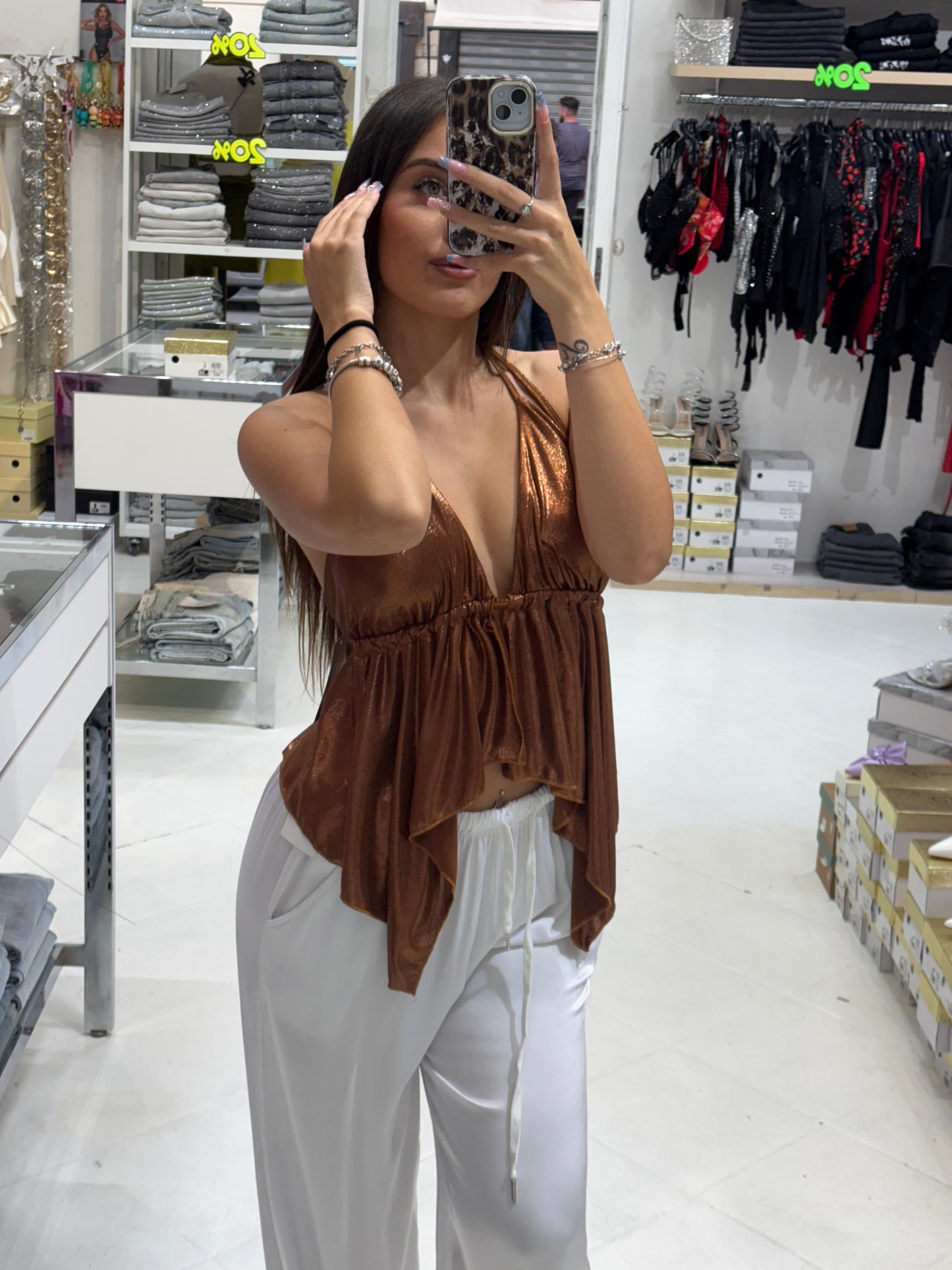Top Pamela Satin