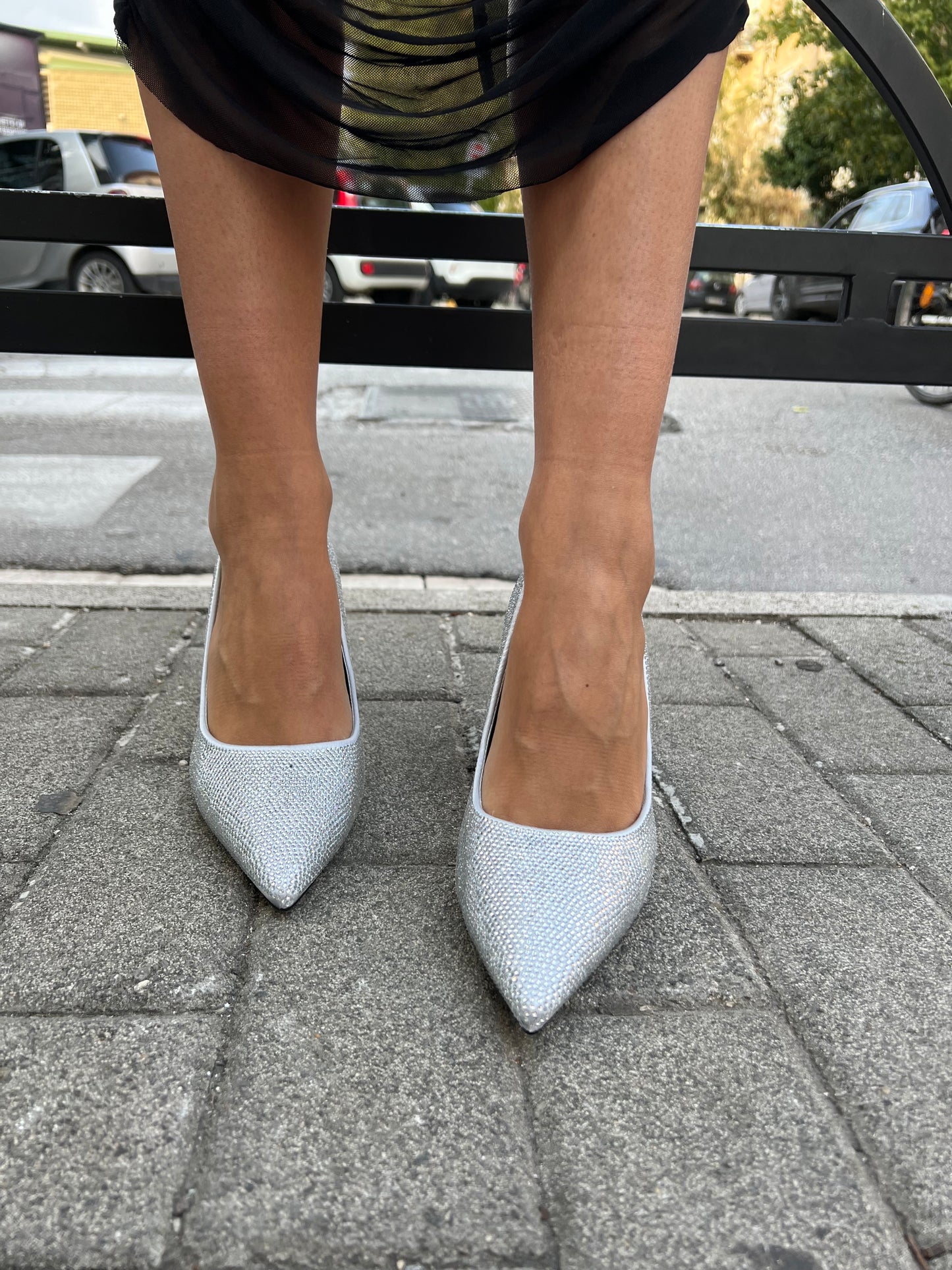 Décolleté cenerentola argento