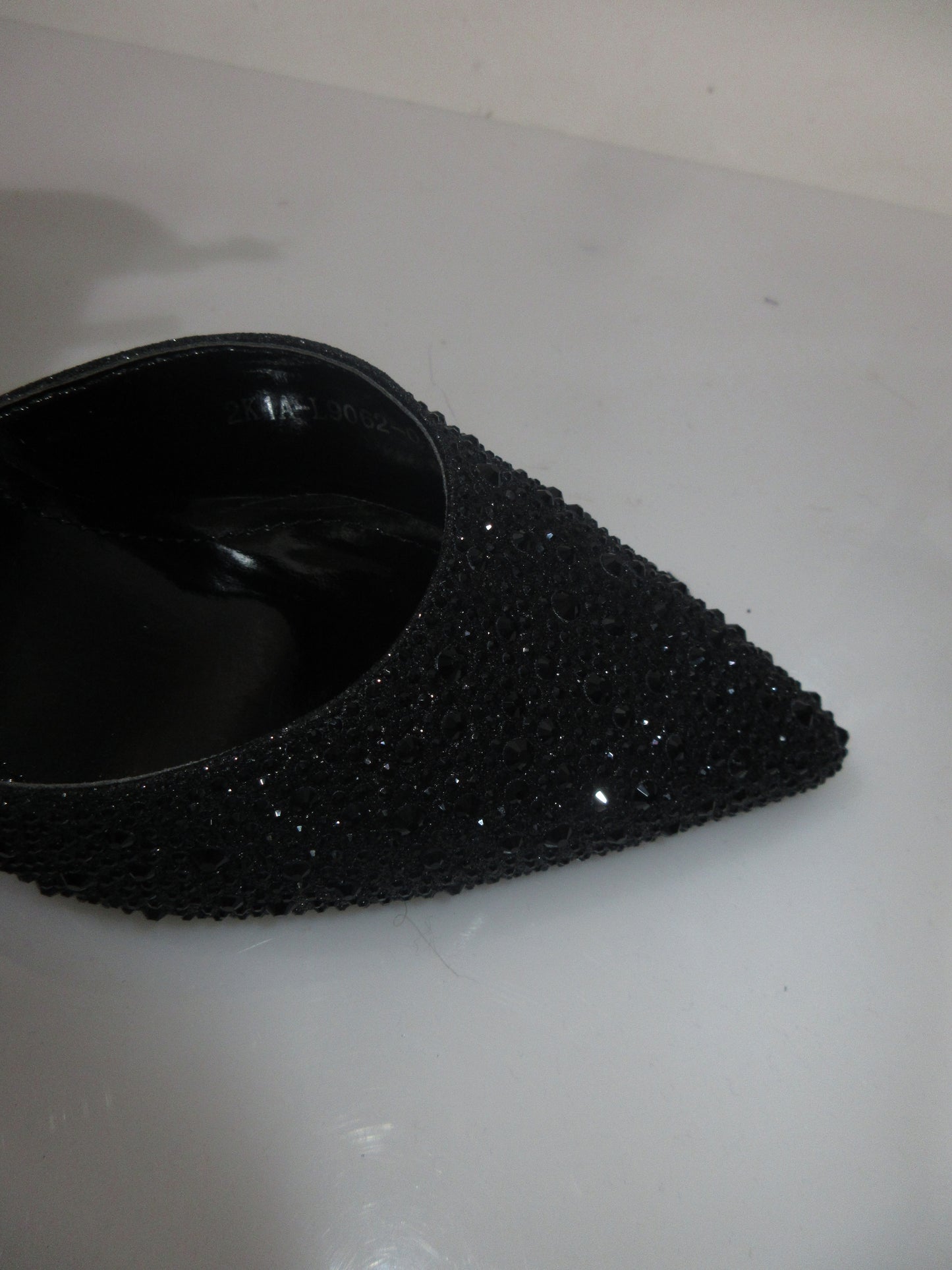 Décolleté Swarovski nero