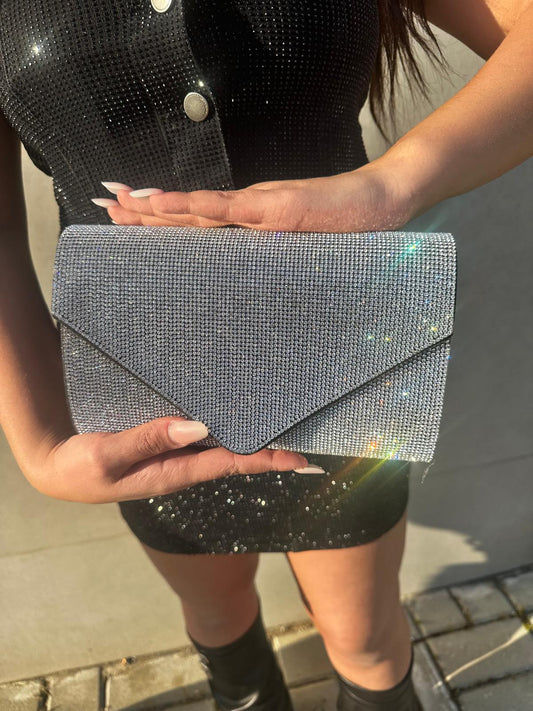 Pochette argento punta