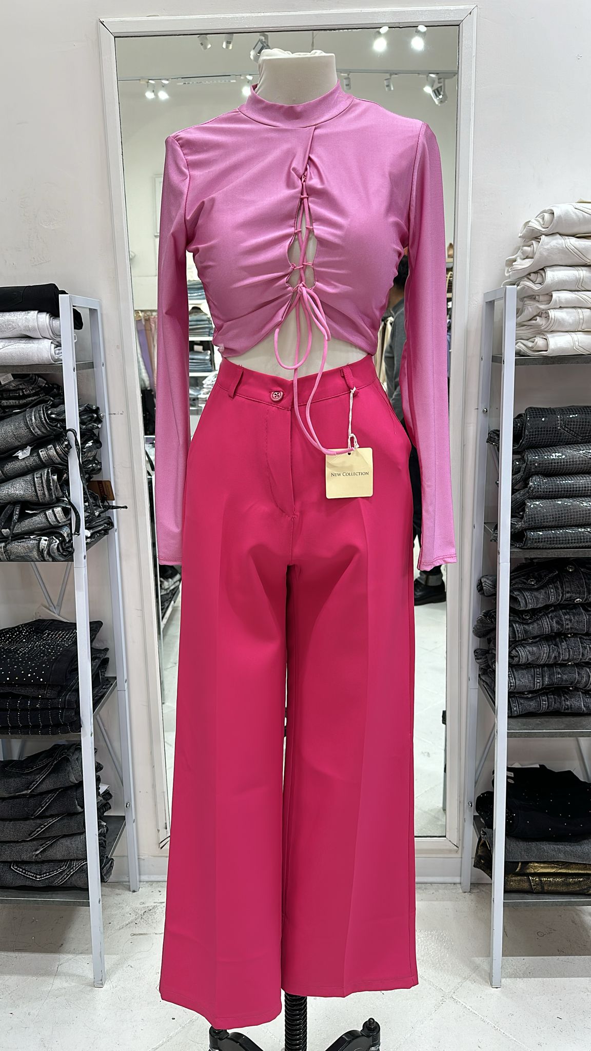 Pantalone fuxia