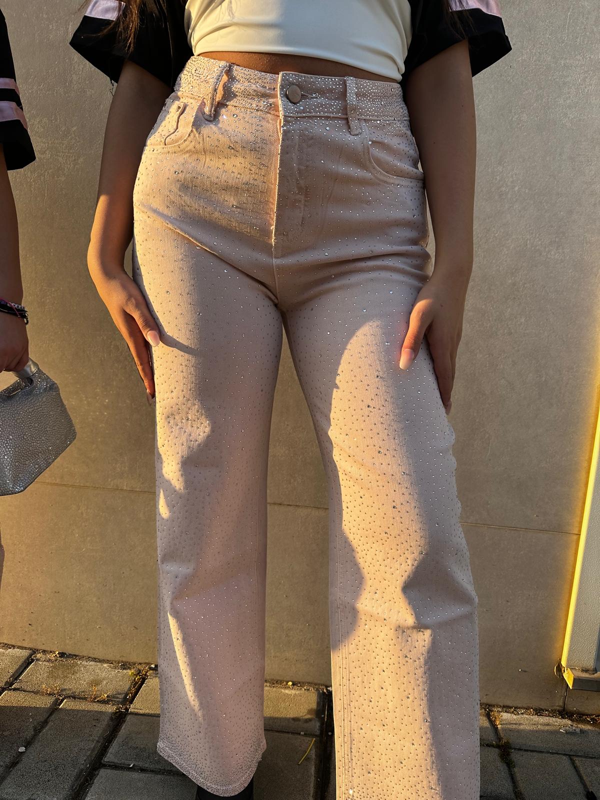 Jeans rosa shine
