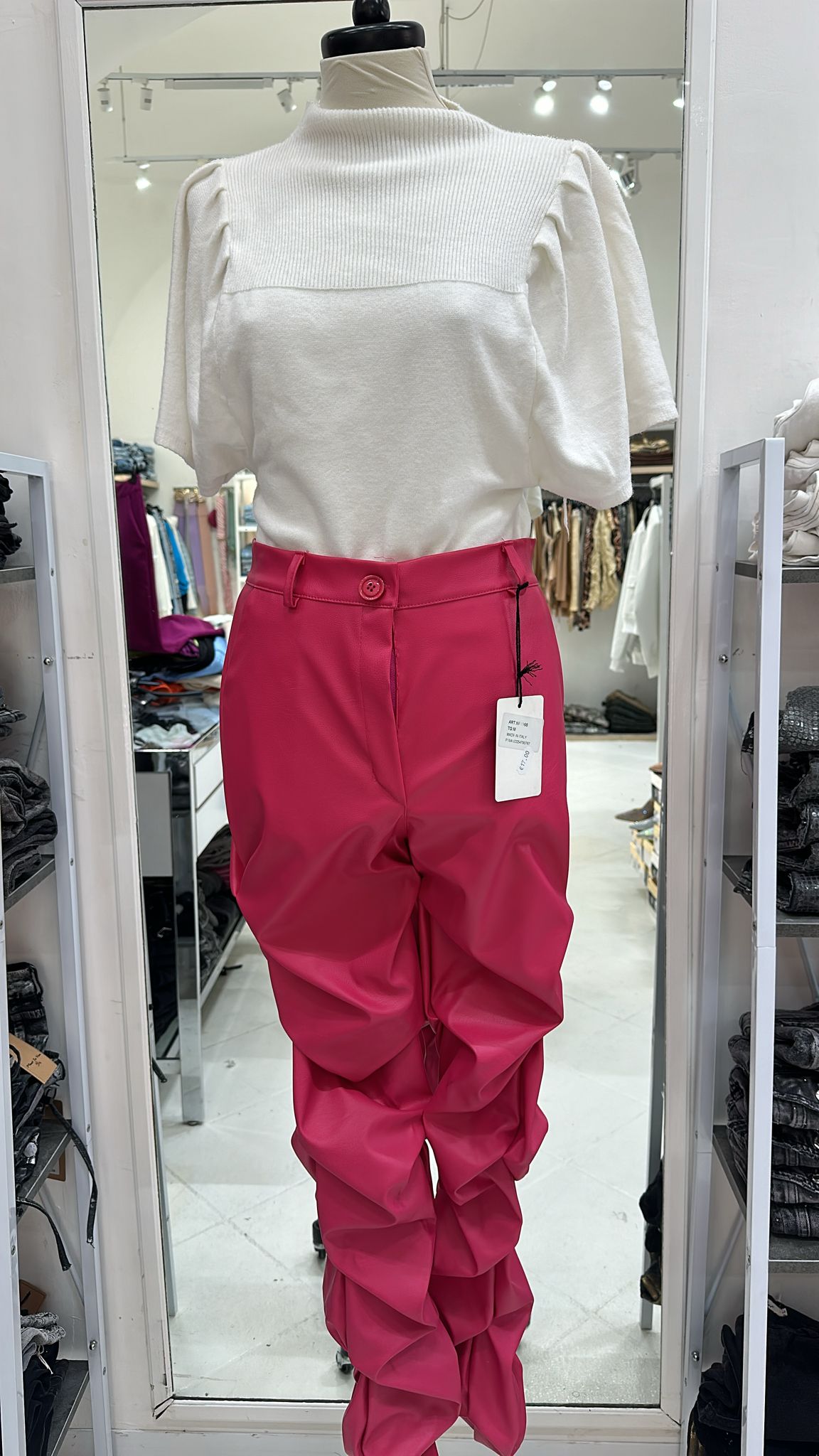 Pantaloni rosa M