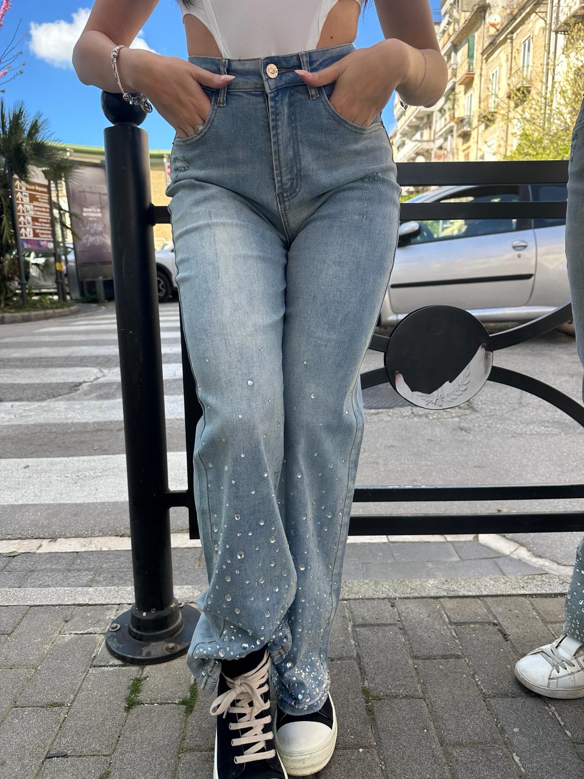 Jeans con brillantini 3515