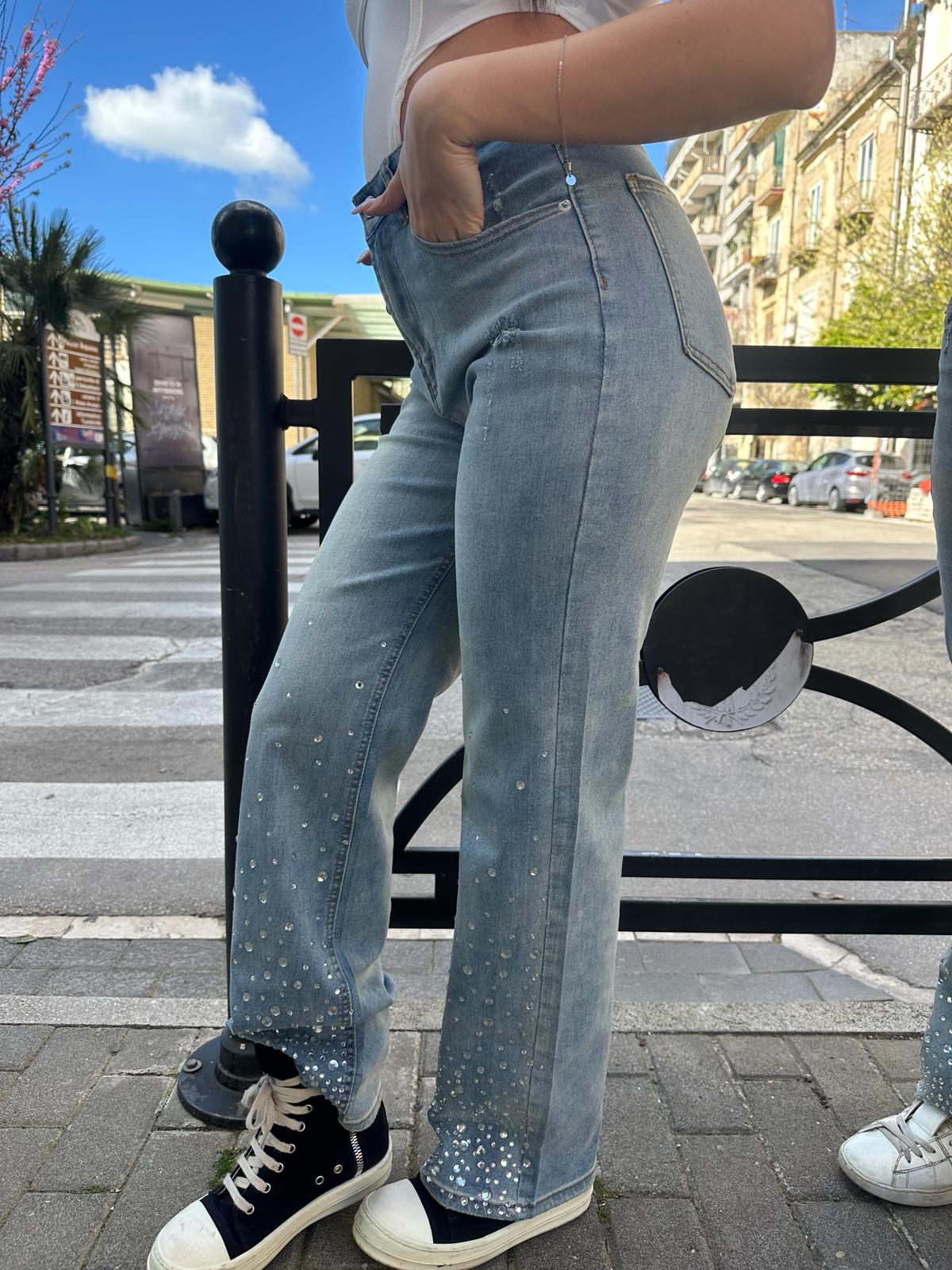 Jeans con brillantini 3515