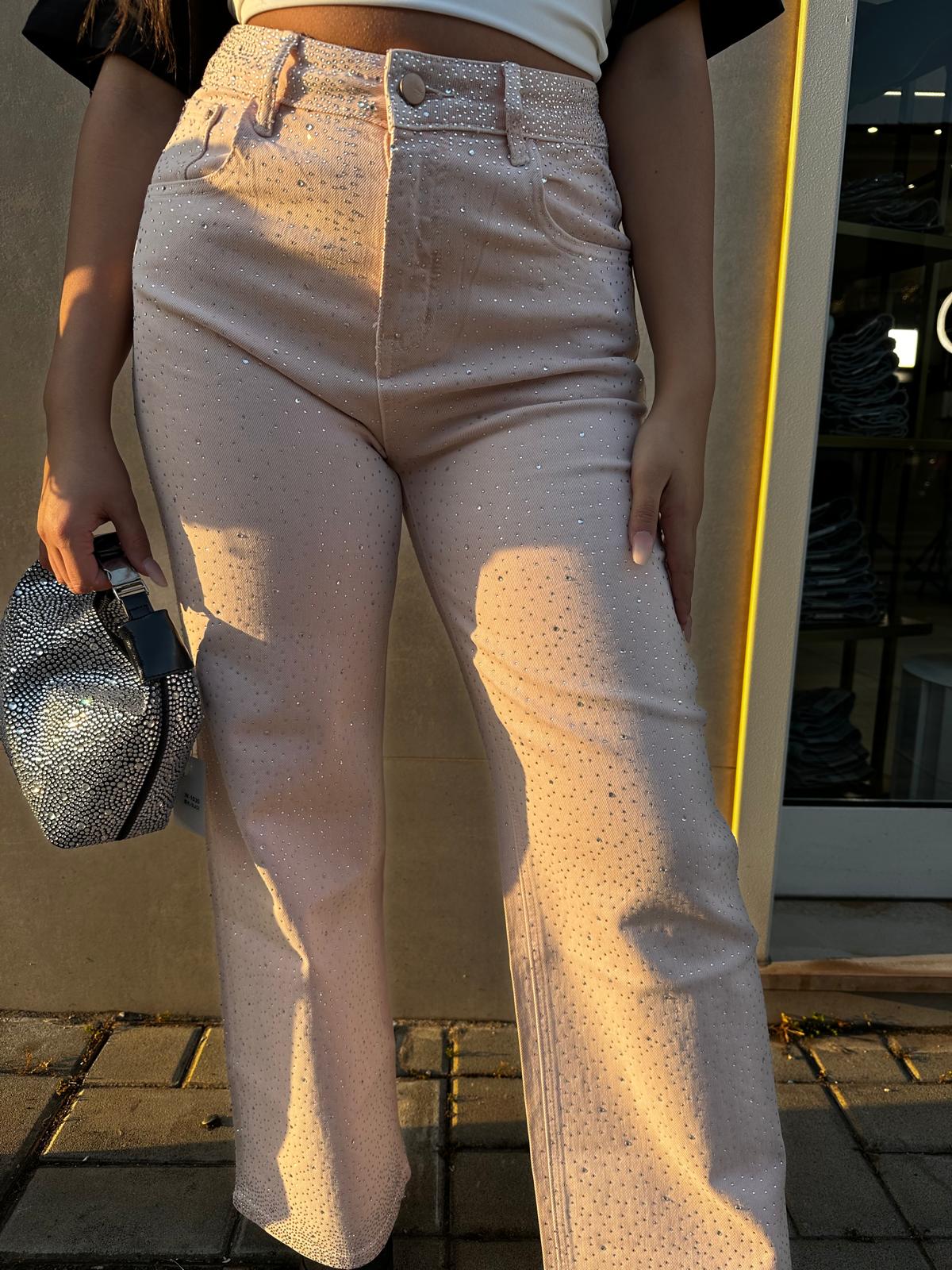 Jeans rosa shine